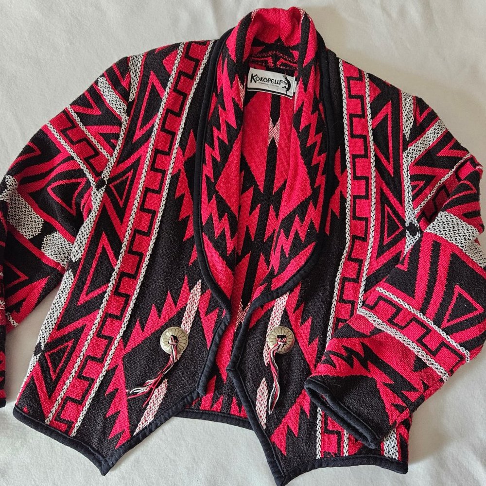 Vintage Red and Black Kokopelli Jacket